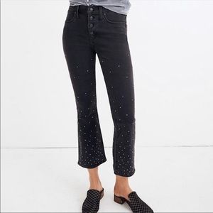 NWT Madewell Cali Demi-Boot Jean with embroidery